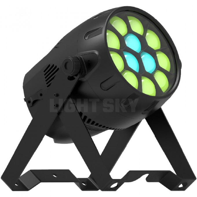 Светодиодный прожектор, 12 х 15 Вт светодиодов 4-в-1 RGBW, IP66 LIGHT SKY PL1215